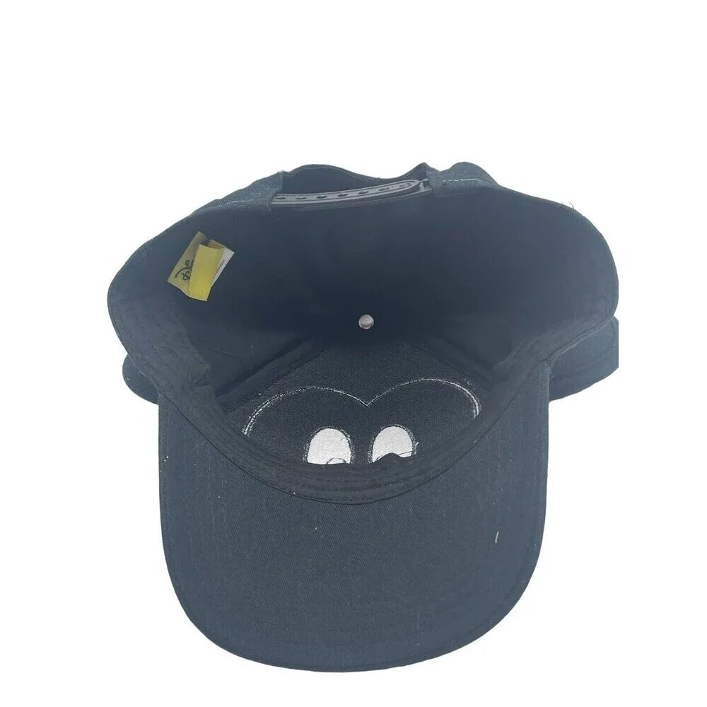 Mickey Mouse Face and Ears Youth Sized Adjustable Hat Black